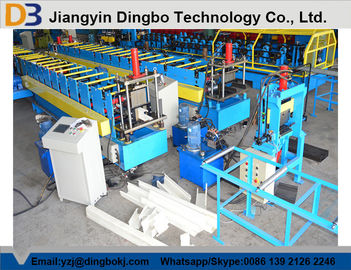 Color Steel Rain Gutter Roll Forming Equipment With Mitsubishi PLC Control