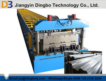 Automatic Hydraulic Post Cutting Floor Deck Roll Forming Machine For Steel Coil